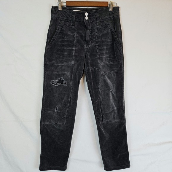 Pilcro Other - Pilco the wanderer distressed corduroy pants, dark gray, size 27